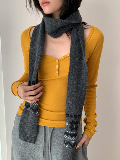 Long Sleeve Shoulder T-shirt
