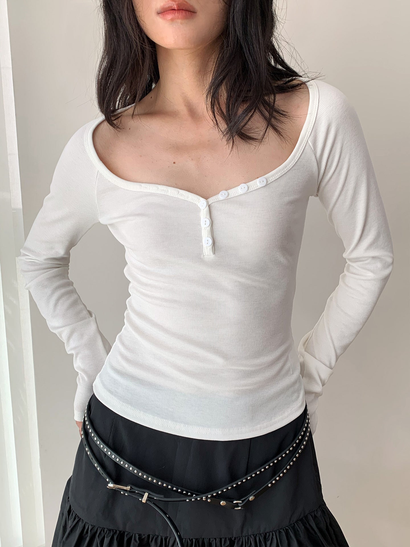 Long Sleeve Shoulder T-shirt