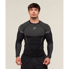 Long Sleeve Black Gray White Label