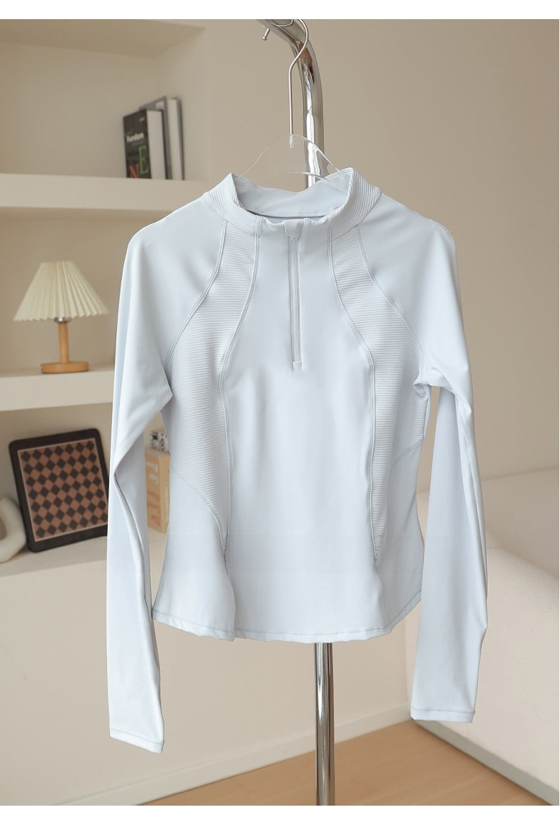 Long Sleeve Womens Yoga Top Quick Dry Fitness Wear