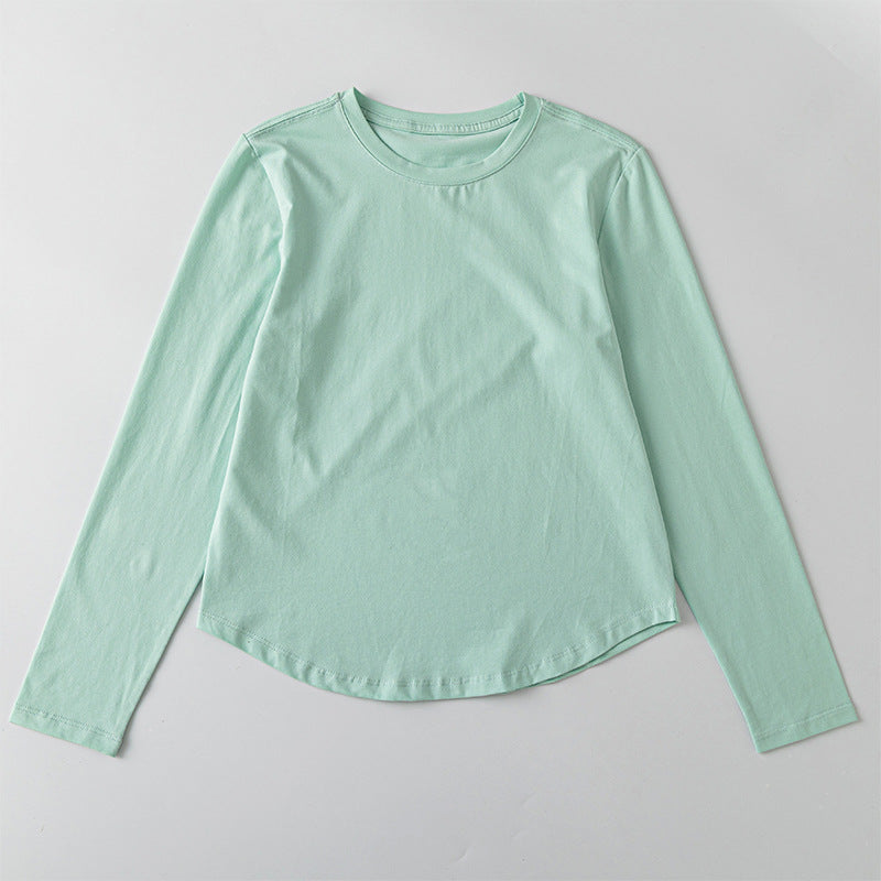 Long Sleeve Womens Yoga Top Slim Fit Workout Shirt