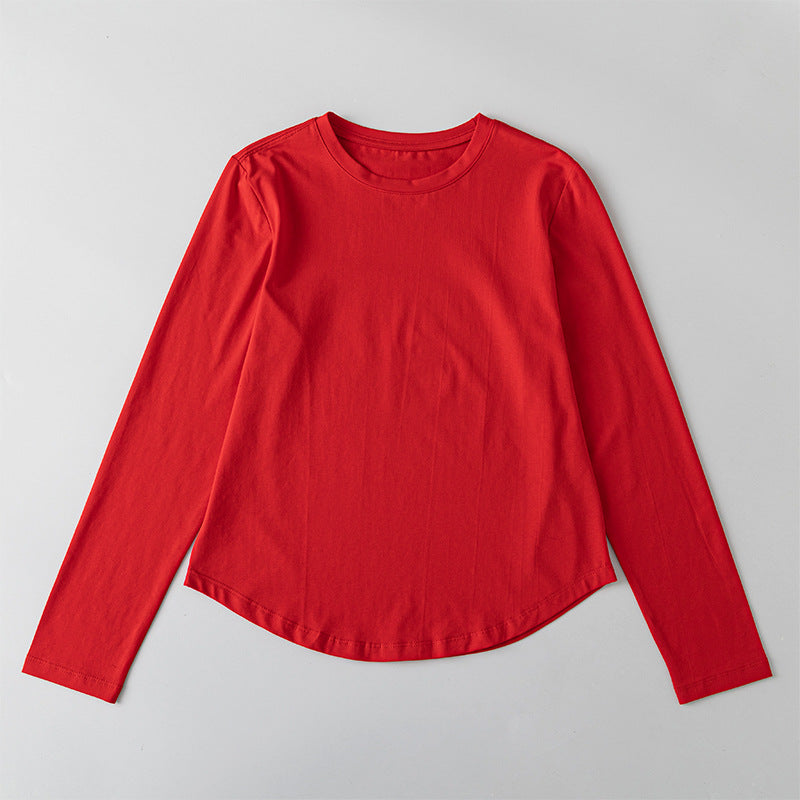 Long Sleeve Womens Yoga Top Slim Fit Workout Shirt