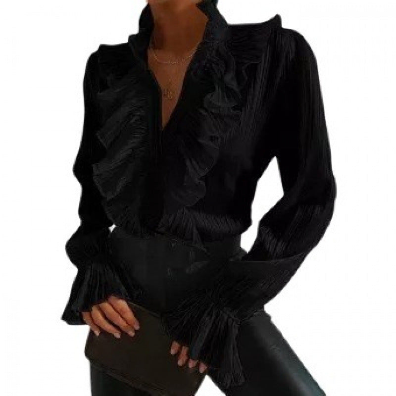long-sleeved blouse