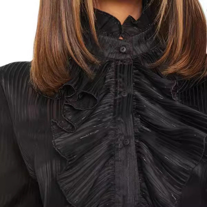 long-sleeved blouse