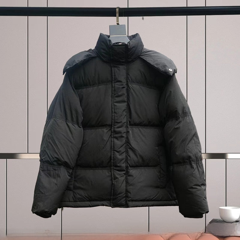 Long-sleeved down jacket with a loose shape