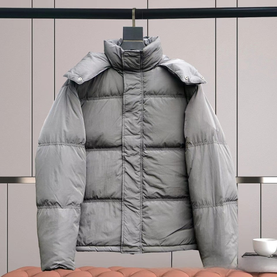 Long-sleeved down jacket with a loose shape