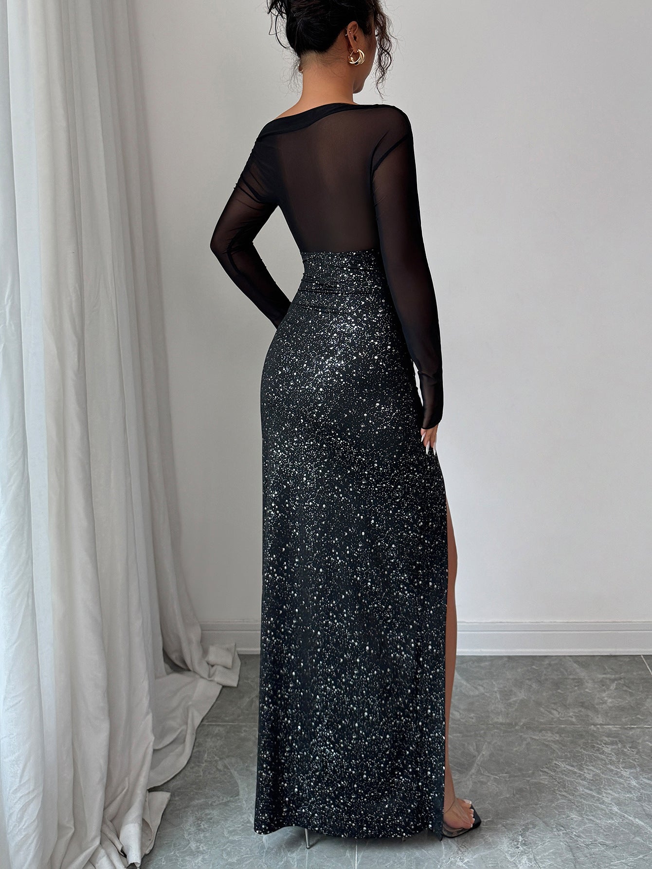 long-sleeved dress