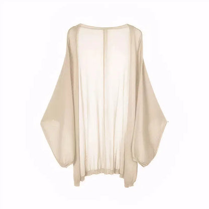 Long-sleeved knitted sweater for sun protection in summer