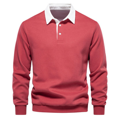 Long-sleeved Polo-neck t-shirt