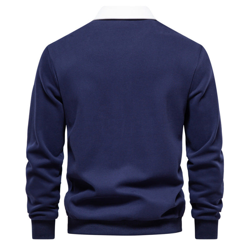 Long-sleeved Polo-neck t-shirt
