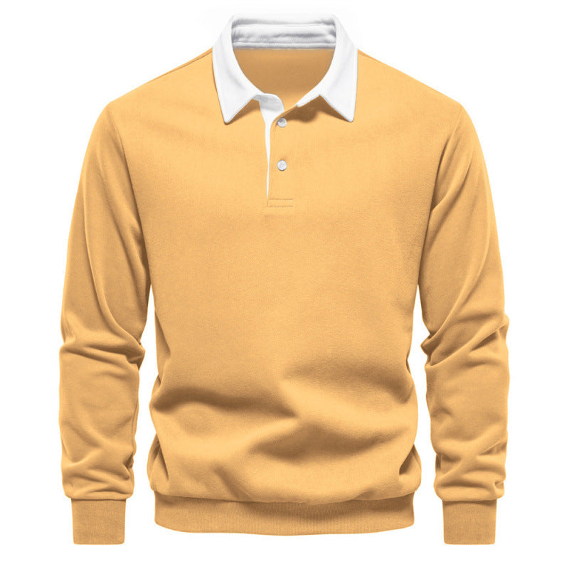 Long-sleeved Polo-neck t-shirt