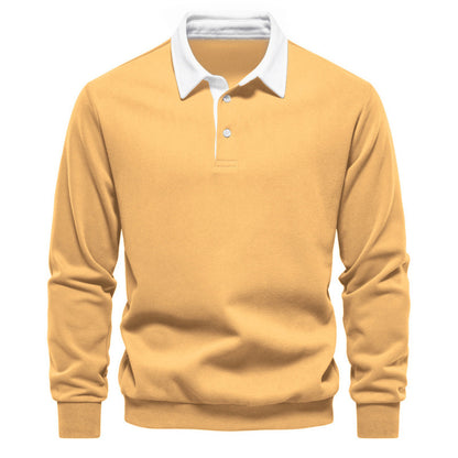 Long-sleeved Polo-neck t-shirt