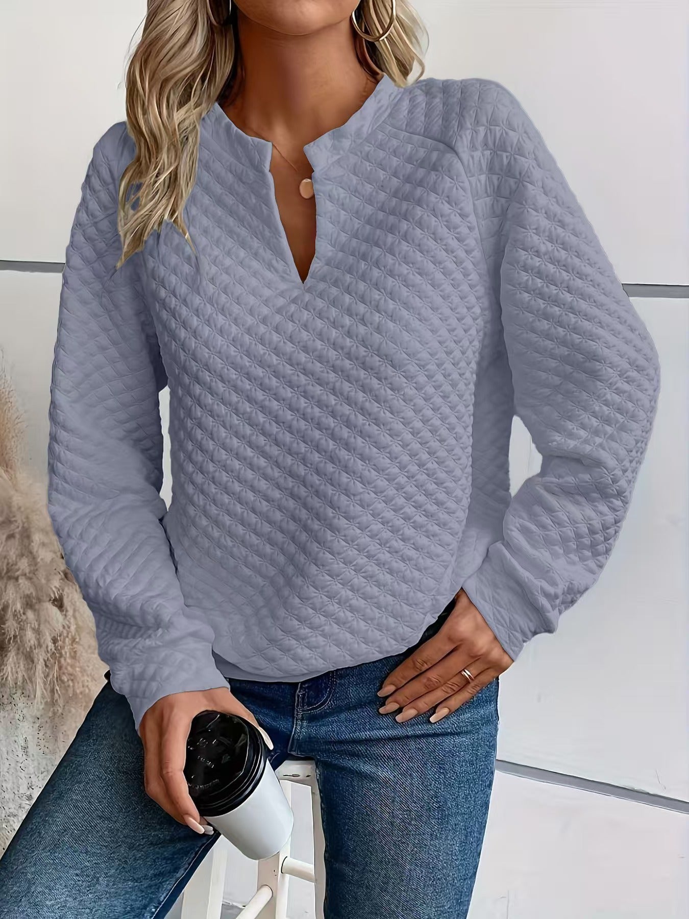 Long-Sleeved Women's Casual Sweatshirt