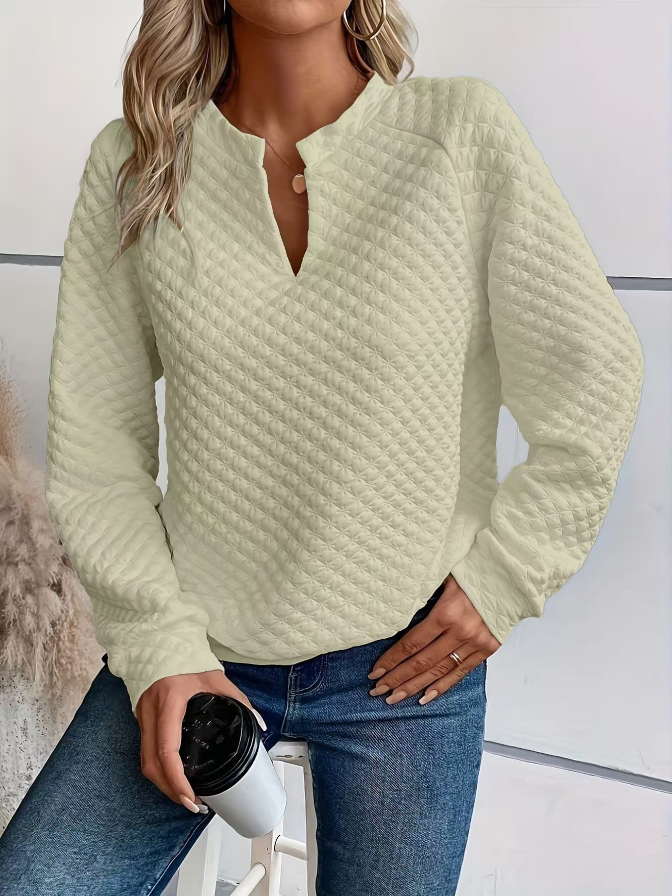 Long-Sleeved Women's Casual Sweatshirt