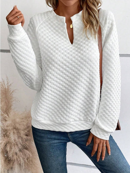 Long-Sleeved Women's Casual Sweatshirt