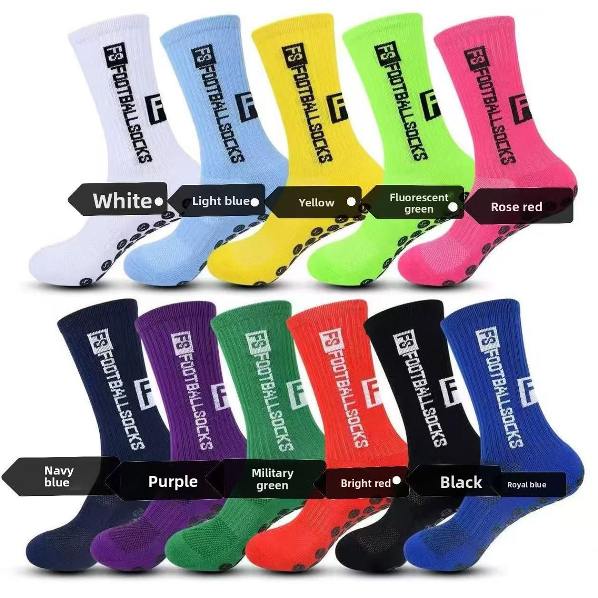 Long socks with thickened towel bottoms