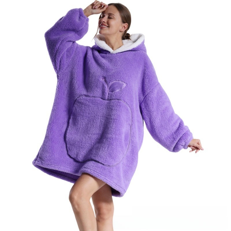 Long soft cotton fleece pajama set