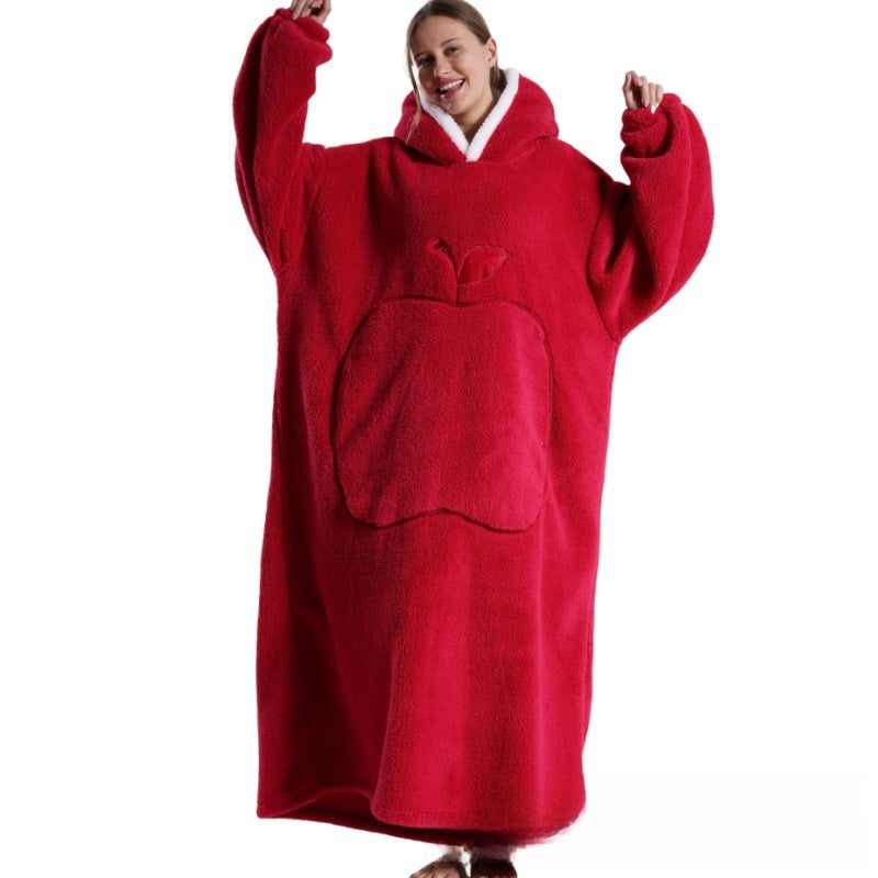 Long soft cotton fleece pajama set