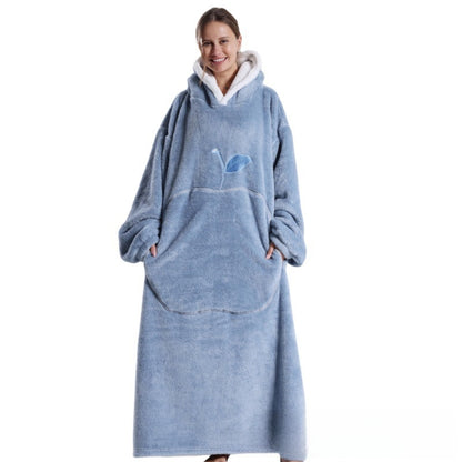 Long soft cotton fleece pajama set