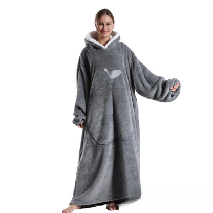 Long soft cotton fleece pajama set