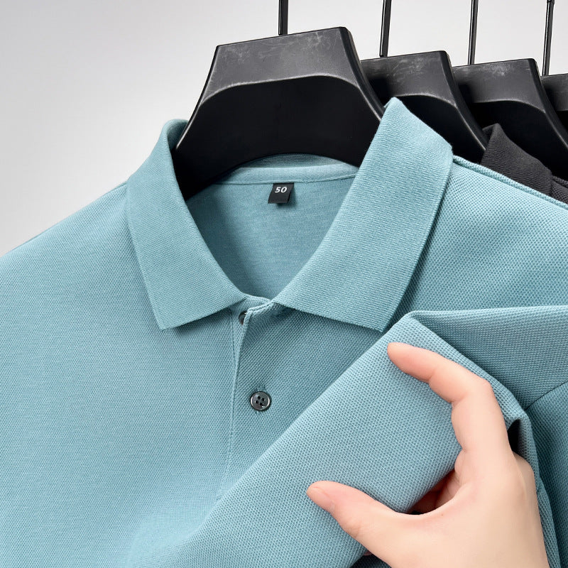 Long-staple cotton men's polo shirt
