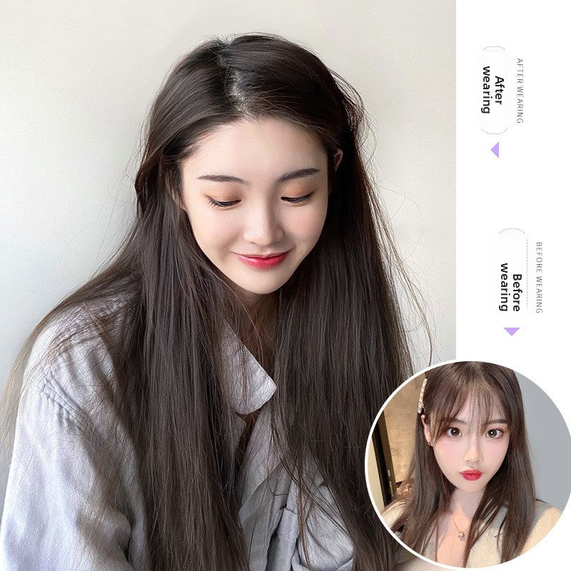 long straight hair pad