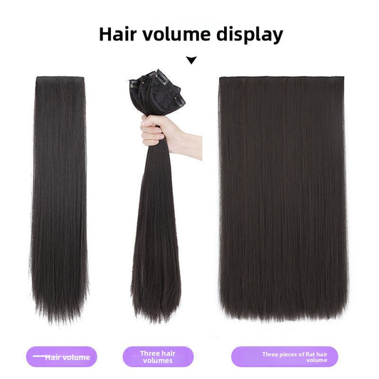 long straight hair pad