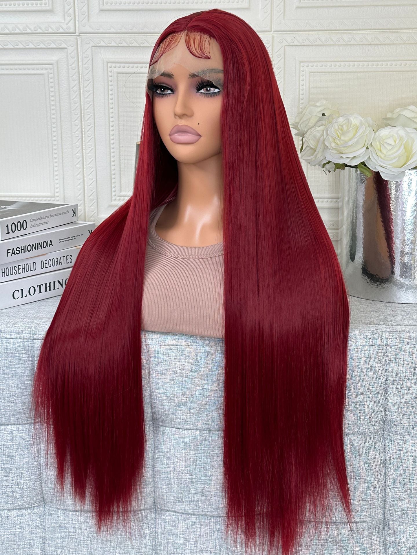 Long Straight Lace Front Synthetic Wig