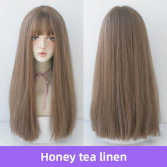 Honey tea linen solid color 58cm
