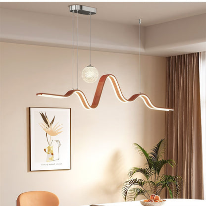 Long strip restaurant chandelier
