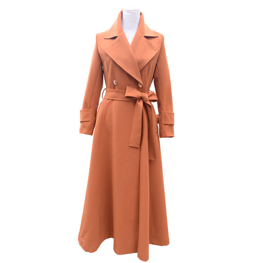 Long style windbreaker for women
