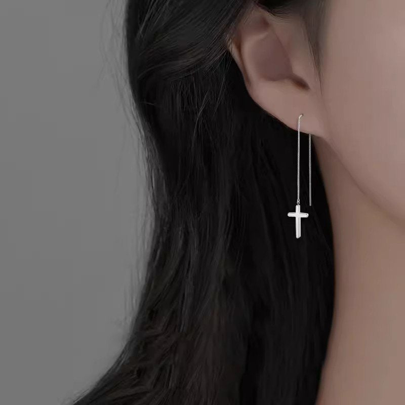 Long tassel earrings
