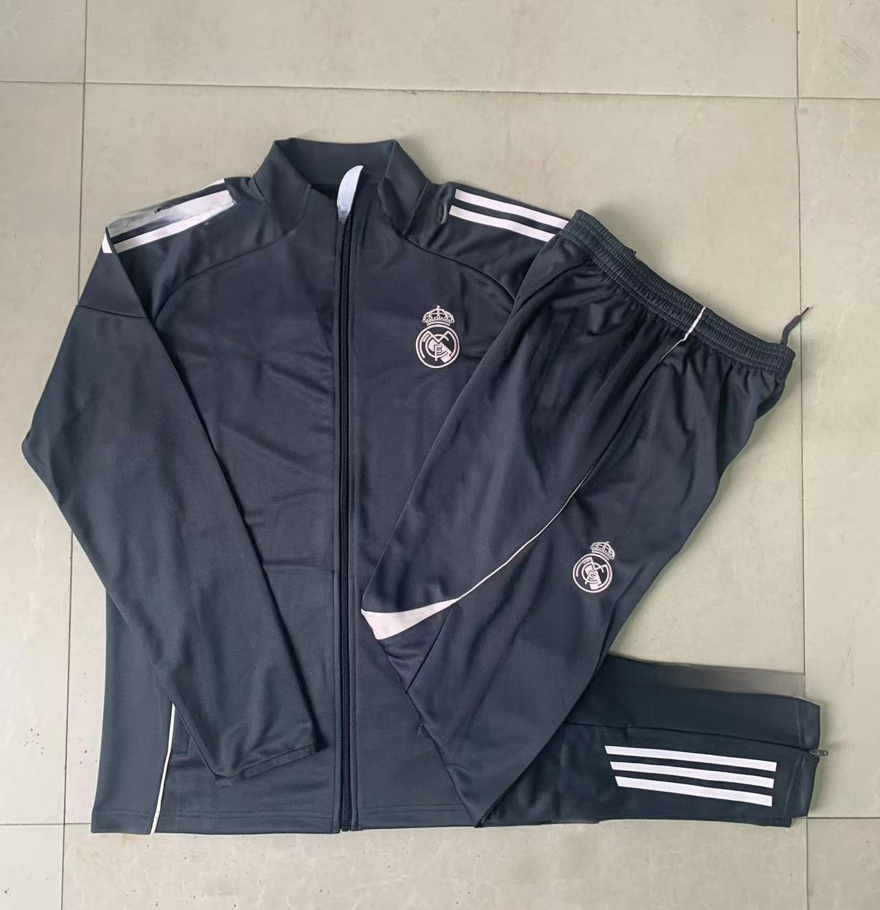 Long Training Suit Set Jacket Football Sportswear Real Madrid Barcelona Paris Bayern Munich Manchester United Arsenal