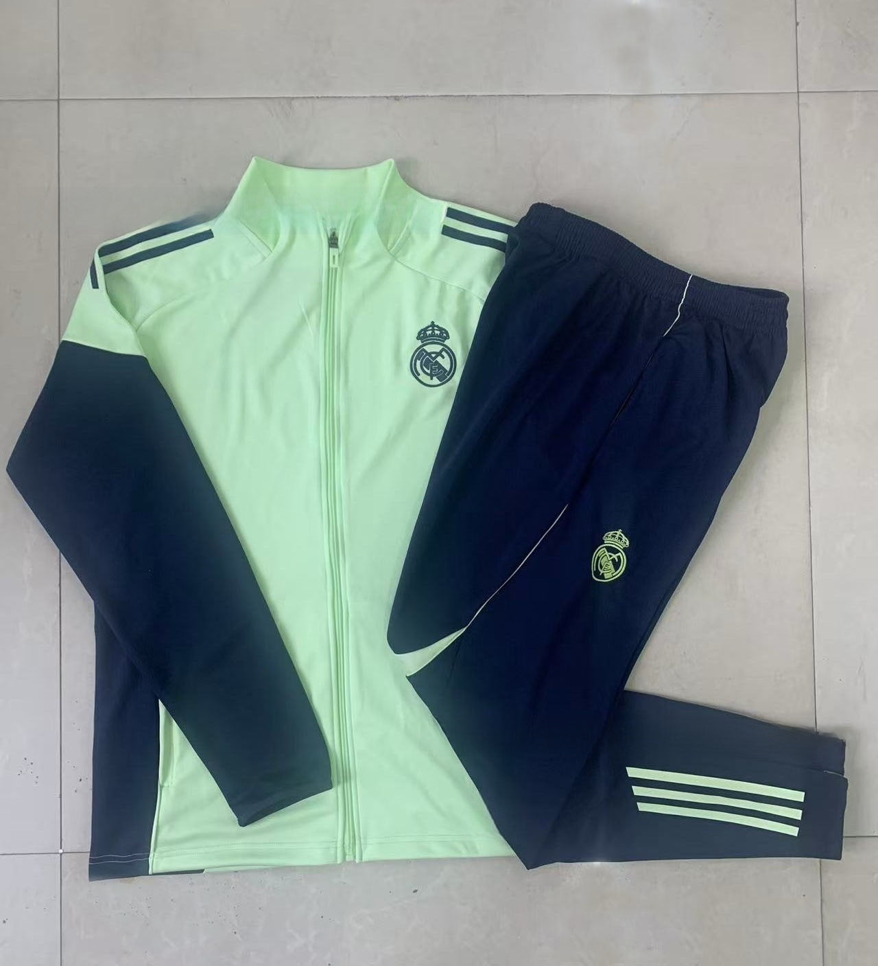 Long Training Suit Set Jacket Football Sportswear Real Madrid Barcelona Paris Bayern Munich Manchester United Arsenal