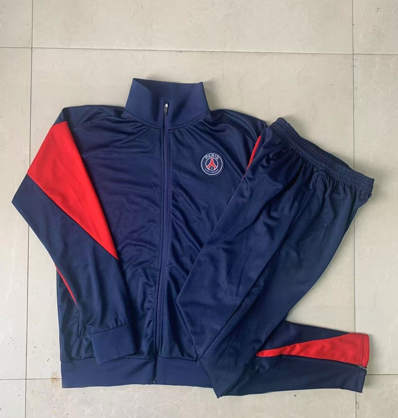 Long Training Suit Set Jacket Football Sportswear Real Madrid Barcelona Paris Bayern Munich Manchester United Arsenal