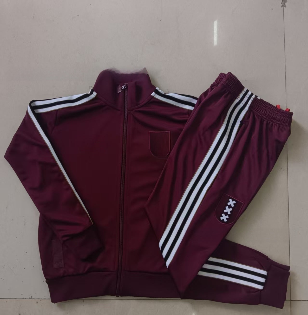 Long Training Suit Set Jacket Football Sportswear Real Madrid Barcelona Paris Bayern Munich Manchester United Arsenal