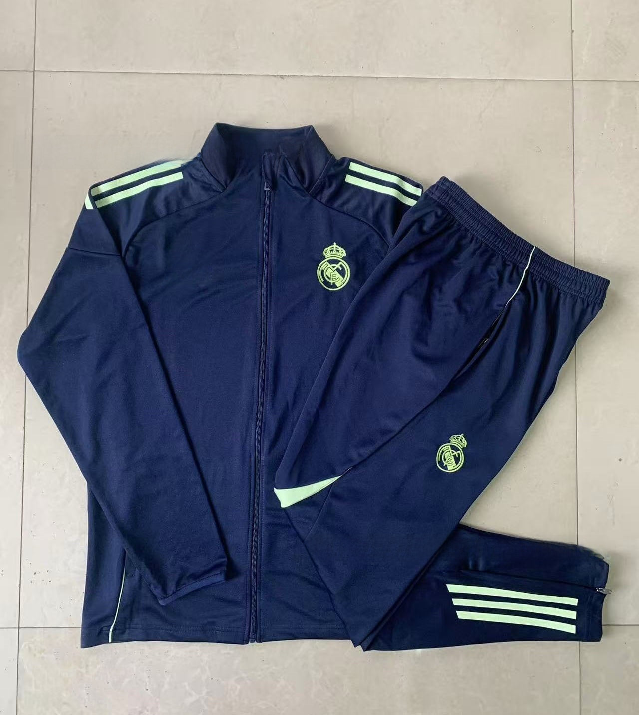 Long Training Suit Set Jacket Football Sportswear Real Madrid Barcelona Paris Bayern Munich Manchester United Arsenal