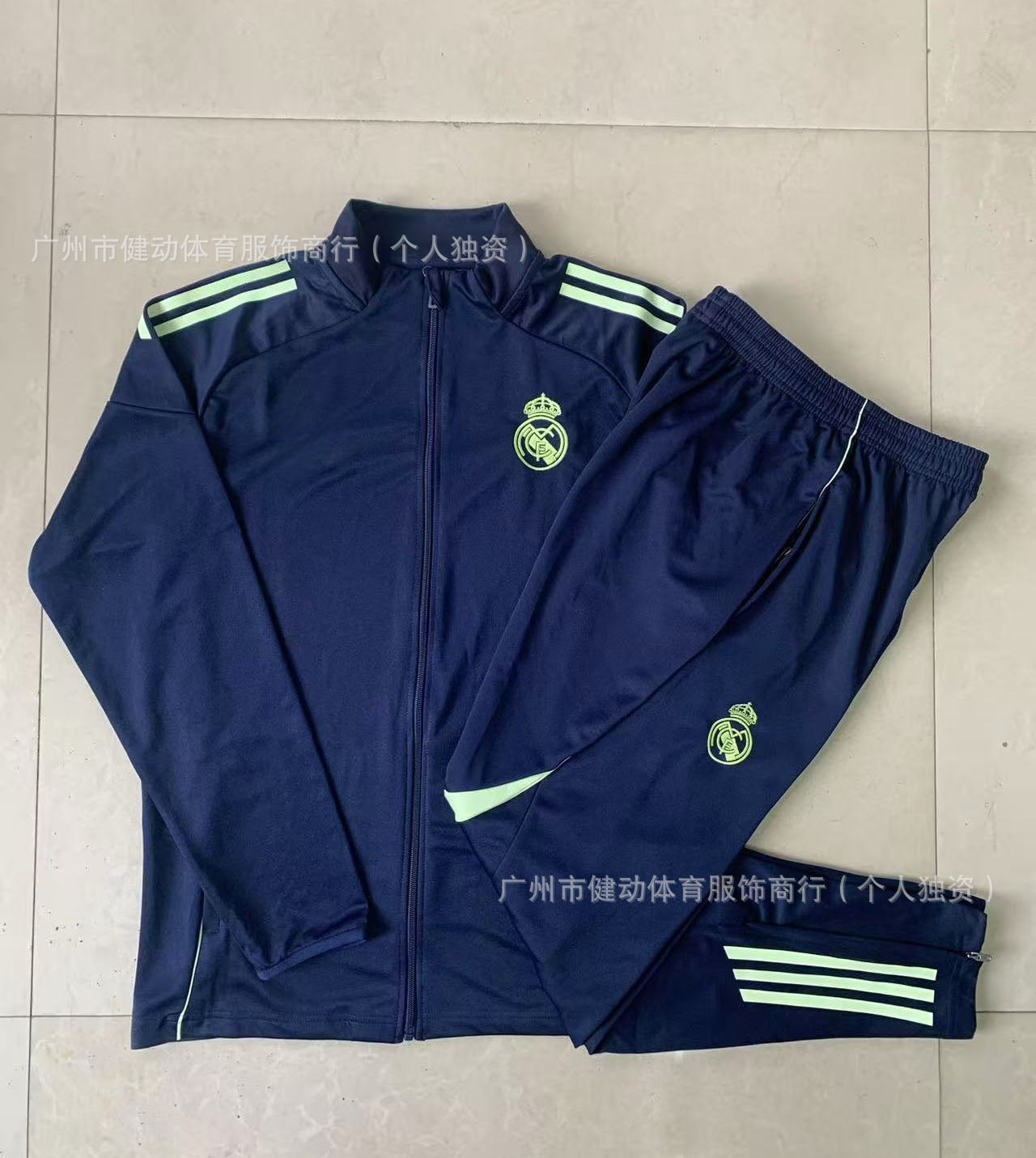 Long Training Suit Set Jacket Football Sportswear Real Madrid Barcelona Paris Bayern Munich Manchester United Arsenal