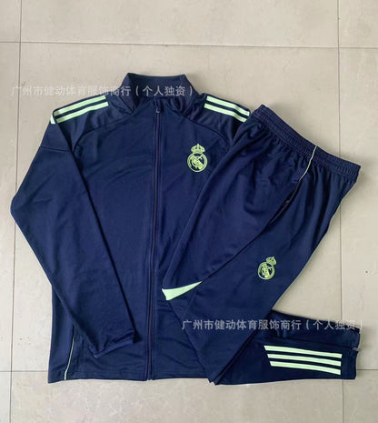Long Training Suit Set Jacket Football Sportswear Real Madrid Barcelona Paris Bayern Munich Manchester United Arsenal