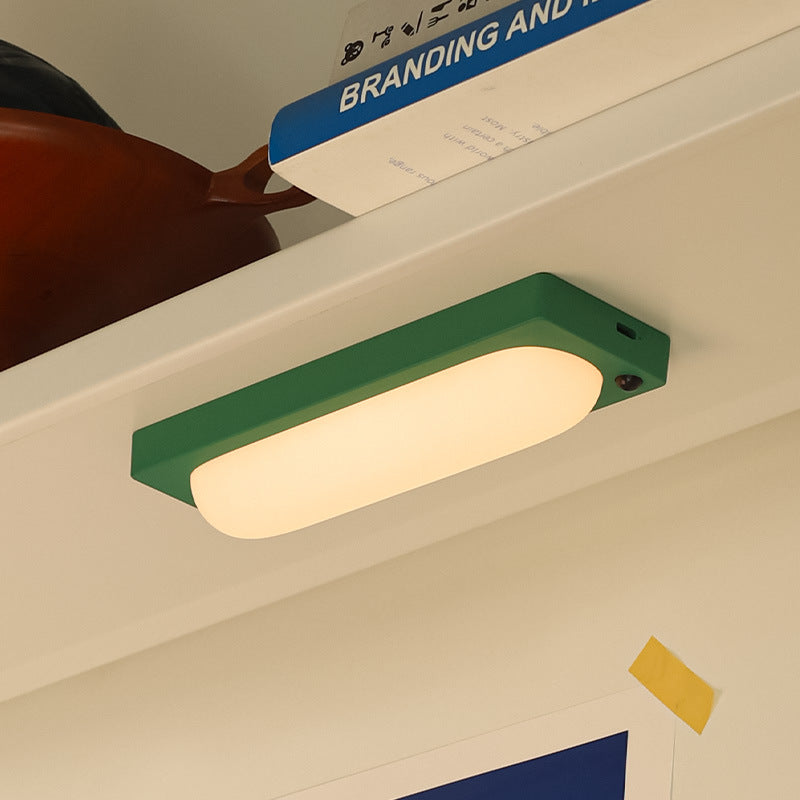 Long USB Rechargeable Infrared Sensor Night Light with Magnetic Mount