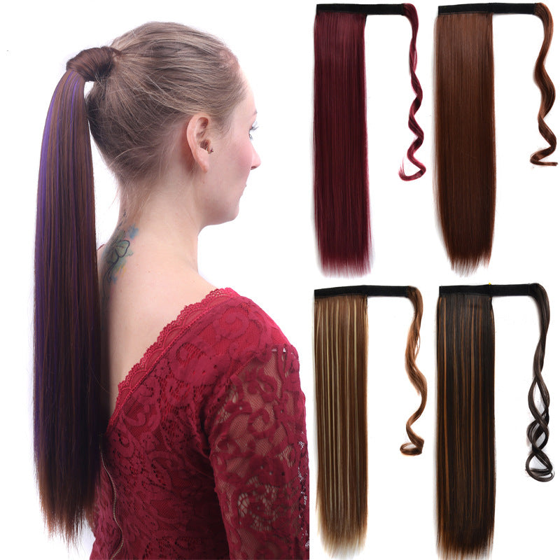 Long Velcro straight ponytail