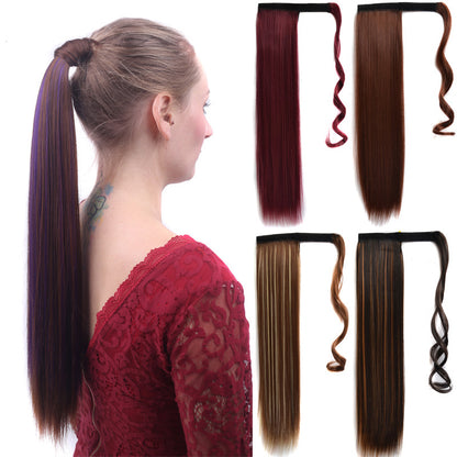 Long Velcro straight ponytail