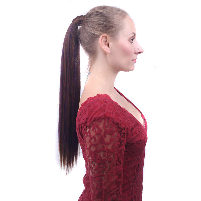 Long Velcro straight ponytail