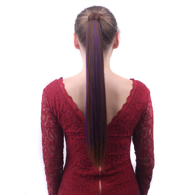 Long Velcro straight ponytail