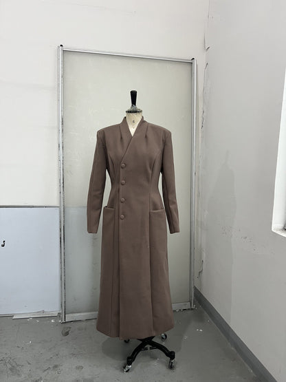 Long Waist Woolen Jacket