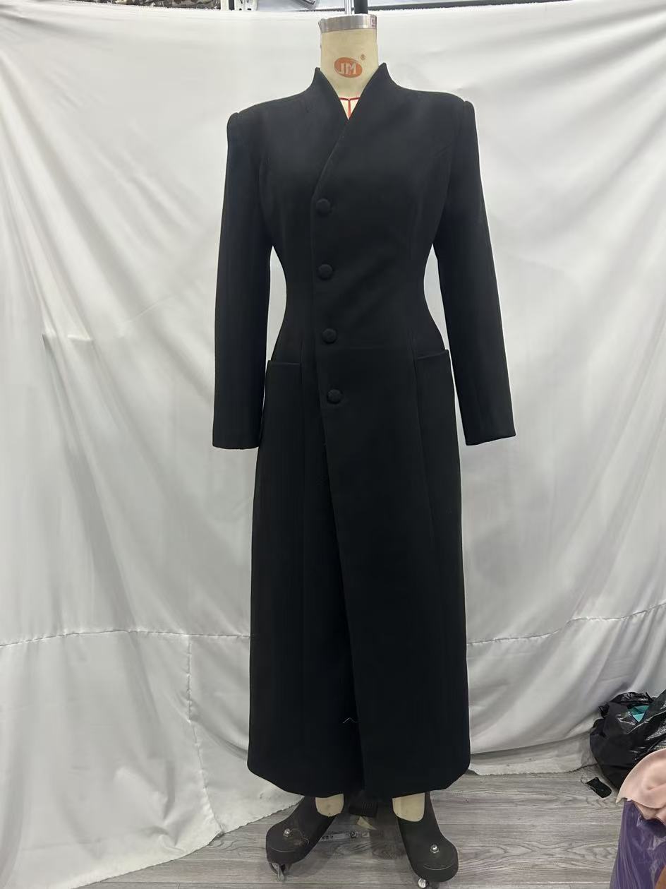 Long Waist Woolen Jacket