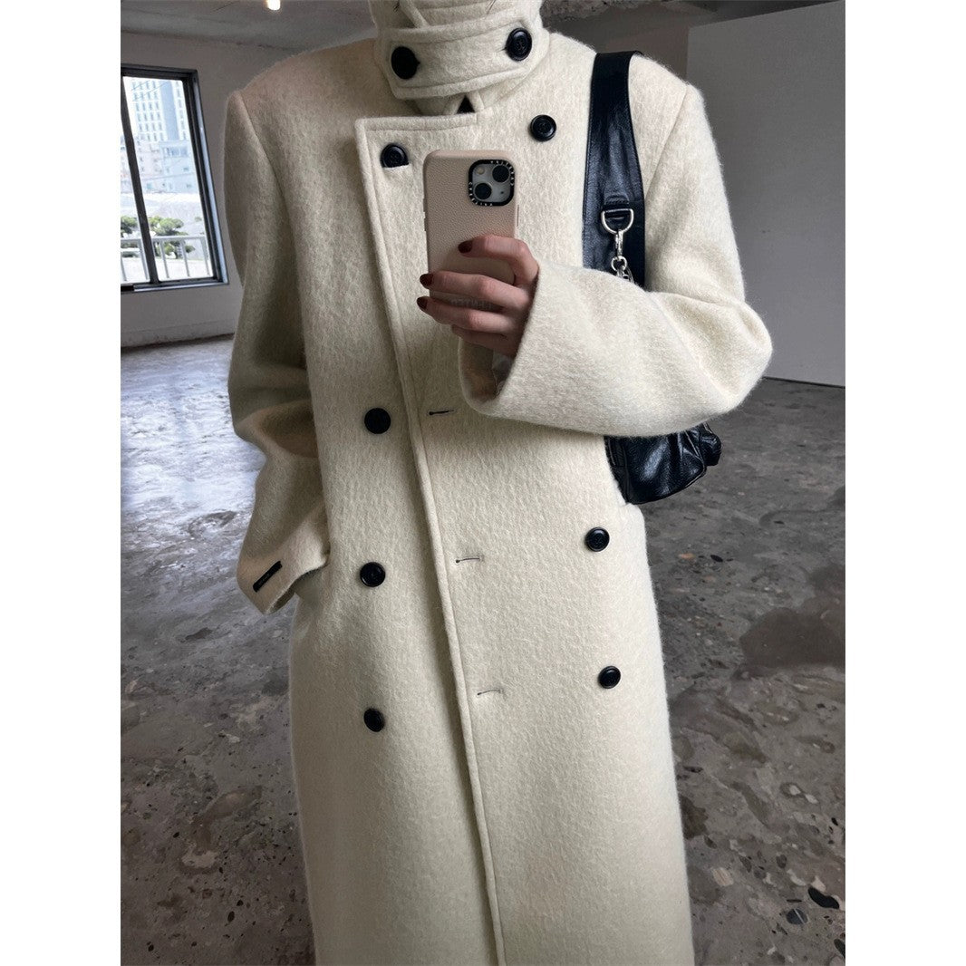 Long woolen coat