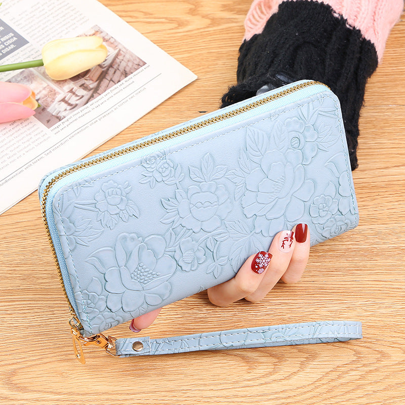 Long Zipper Clutch Phone Wallet