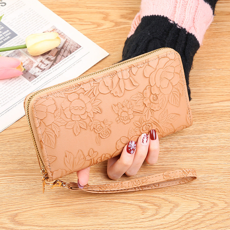 Long Zipper Clutch Phone Wallet