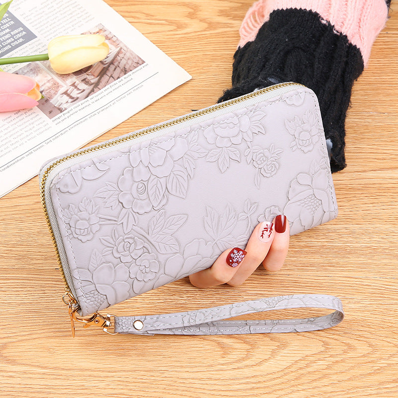 Long Zipper Clutch Phone Wallet